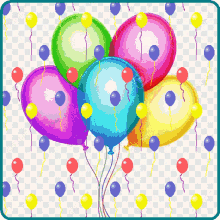 Happy Birthday Balloons GIF - Happy Birthday Balloons Birthday Wish GIFs