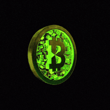 a coin with the letter b on it