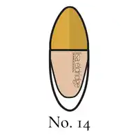 a bottle of lisa eldridge seamless skin foundation in the color no.14