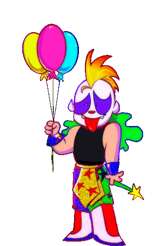 Psycho Clown Globos Sticker - Psycho Clown Globos Balloons Stickers