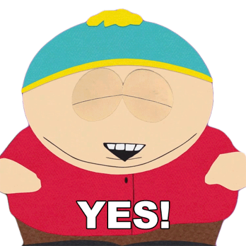 Yes Eric Cartman Sticker - Yes Eric Cartman South Park Stickers