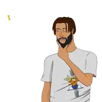 a cartoon of a man with the words i will ruin my life for you above him
