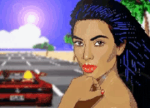 Kim Kardashian Ferrari GIF - Kim Kardashian Ferrari Beach Drive GIFs