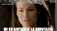 Mi So Aiutata C' La Shputazza GIF - Manuela Arcuri Sputo Sputazza GIFs