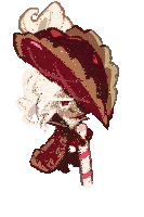 a cartoon character with a sombrero and a candy cane .
