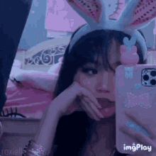Bunny Girl Pink And Blue GIF - Bunny Girl Pink And Blue Pfp GIFs