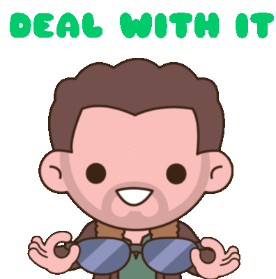 Deal With It Whatever Sticker - Deal With It Whatever Cool Stickers