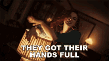 They Got Thier Hands Full Caylee Hammack GIF - They Got Thier Hands Full Caylee Hammack Redhead Song GIFs