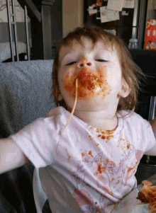 Spaghetti Messy GIF - Spaghetti Messy Kid GIFs