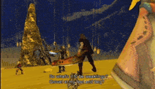 a video game scene where a character says " so what 's it to be weaklings grove at my feet and beg "