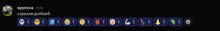a black background with a row of icons and the name kruella