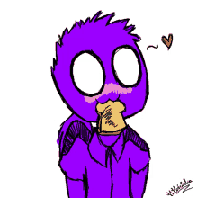 purple dude toast fnaf bread heard