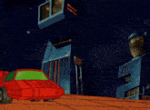 a cartoon drawing of a robot with fire coming out of it 's mouth
