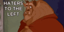Haters To The Left GIF - Beauty And The Beast Haters To The Left Get Out GIFs