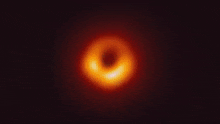 a close up of a black hole in the outer space