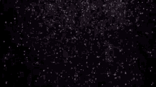 snow is falling on a purple background in the night sky .