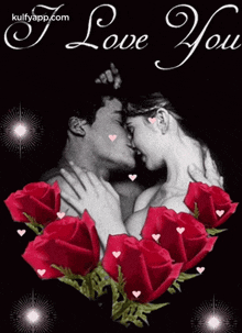 i love you love you love i love you with roses english