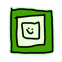 Geometry Dash Smile Sticker