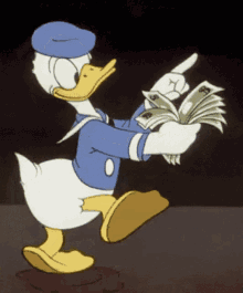 Donald Duck Counting Money GIF - Donald Duck Counting Money Rich GIFs