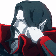 frowning dracula castlevania scowling annoyed
