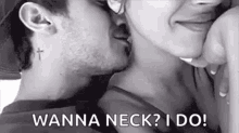 couple kisses neck love neck kisses