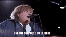 Chris Farley Not Supposed To Be Here GIF - Chris Farley Not Supposed To Be Here Im GIFs