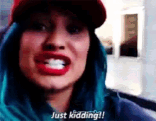 Just Kidding Demi Lovato GIF - Just Kidding Demi Lovato Talk GIFs