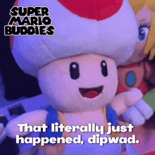 Mario Buddies Toad GIF - Mario Buddies Toad Mario Toad GIFs