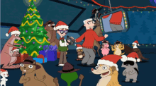 Phineas And Ferb GIF - Holiday Phineasandferb Santahats GIFs