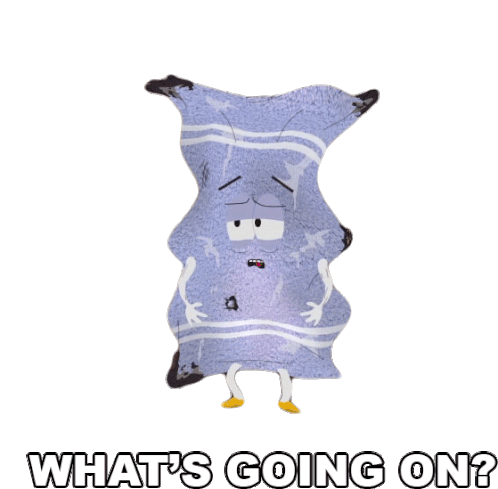 Whats Going On Towelie Sticker - Whats Going On Towelie South Park Stickers