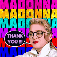 madonna thank you thanks queen of pop pop star