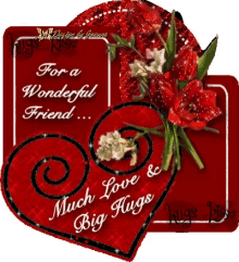 For A Wonderful Friend Much Love GIF - For A Wonderful Friend Much Love Big Hugs GIFs