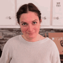 Holding Back My Laughter Emily Brewster GIF - Holding Back My Laughter Emily Brewster Food Box Hq GIFs