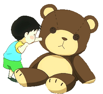 Teddy Bear Little Boy Sticker - Teddy Bear Little Boy Boxing Bear Stickers