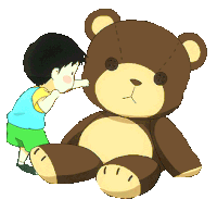Teddy Bear Little Boy Sticker - Teddy Bear Little Boy Boxing Bear Stickers