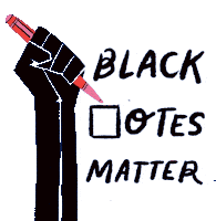 Black Votes Matter Blm Sticker - Black Votes Matter Blm Black Lives Matter Stickers