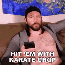Hit Em With Karate Chop Become The Knight GIF - Hit Em With Karate Chop Become The Knight Hit Them GIFs