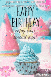 Happy Birthday To You Cupcake GIF - Happy Birthday To You Cupcake Enjoy Your Day GIFs