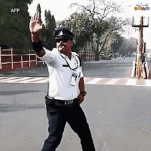cop traffic dance enforcer