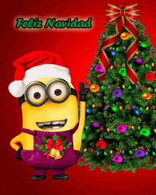 Feliz Navidad Christmas GIF - Feliz Navidad Christmas Merry Minions Christmas GIFs
