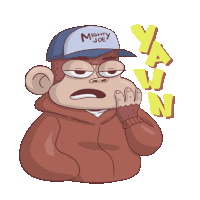 Monkey Brown Sticker