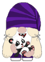 Gnome Panda Bear Sticker