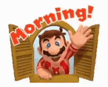Mario Morning GIF - Mario Morning GIFs