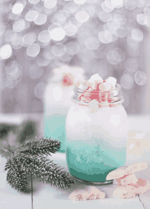 Blueberry Milkshake Cocktail Milkshake GIF