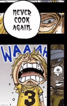 Never Cook Again One Piece GIF - Never Cook Again One Piece Sanji GIFs