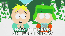 How The Heck Should I Know Butters GIF - How The Heck Should I Know Butters South Park GIFs