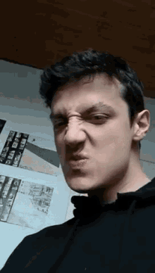 Guy With Black Shirt Making Funny Faces GIF - Guy With Black Shirt Making Funny Faces GIFs