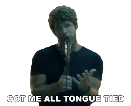 Got Me All Tongue Tied Billy Currington Sticker - Got Me All Tongue Tied Billy Currington Hey Girl Song Stickers