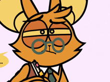 a cartoon of a cat wearing glasses and a hat