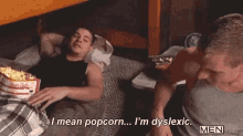 I Mean Popcorn Im Dyslexic GIF - I Mean Popcorn Im Dyslexic Popcorn GIFs